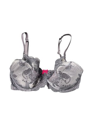 Elle Macpherson Intimates Bra Womens 34D Silver Lace Underwire NWT