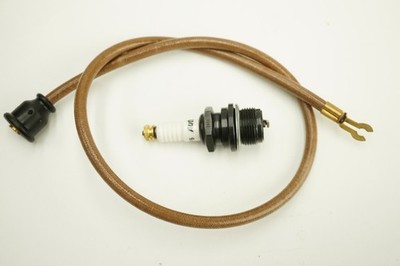 IHC McCORMICK DEERING LB 3HP - 5HP Stationary Engine Spark Plug Wire & Thumb Nut