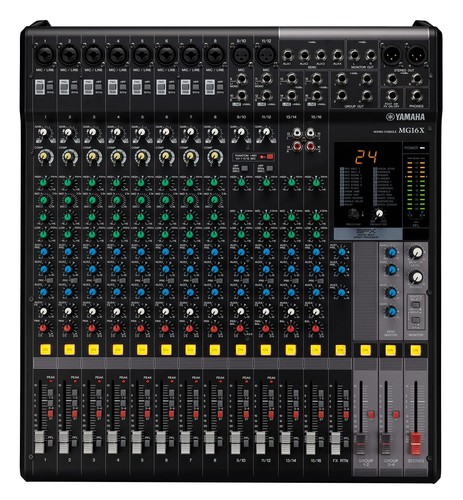 YAMAHA MG16X 16-Channel Mixing Console 24 DSP Effects PA/SR Analog Mixer Black - Picture 2 of 4