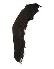 Tough 1 Western Chaps Adult Equitation Fringe Double Stitched 63-310