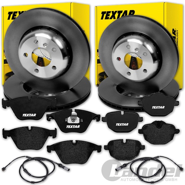 Textar Bremsscheiben + BelÄGe Vorne + Hinten Passend FüR BMW 5Er F10 Nur Limo-image