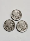 1925 , 1925 D , 1925 S Buffalo Nickel Coins / Semi Key Date Coin Set