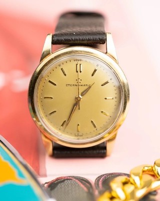 Vintage Eterna-Matic Calatrava Automatic Hidden Crown Men's Watch