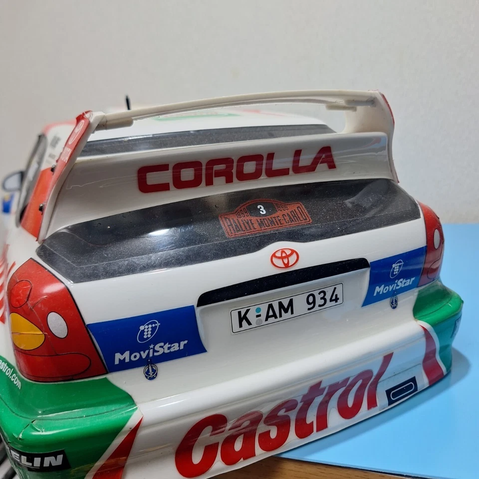 RC 1/10 Toyota Corolla WRC Super 8 Landmax Painted Body Tamiya Engine Car Japan - Image 4 of 4