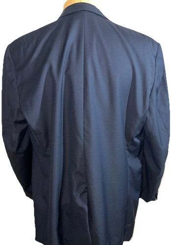 Giacca tuta blazer sportivo HICKEY FREEMAN uomo 50L blu navy morbido 100% lana USA - Foto 3 di 10