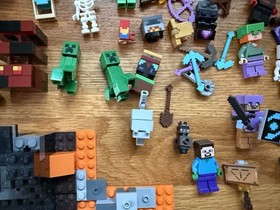Lot of RARE LEGO Minecraft Minifigures + Sets 21183 21185 21131 21124 21252 More