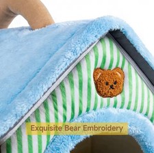 Foldable Pet House Bed  Washable Cat Cave Sofa for Small Dogs  Cats