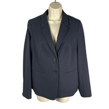 The Limited Collection Blazer Womens 8 Navy Two Button Surgeon Cuffs Office