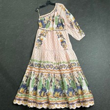FARM RIO Dream Garden Maxi Dress Women's Size L Pink Multi
