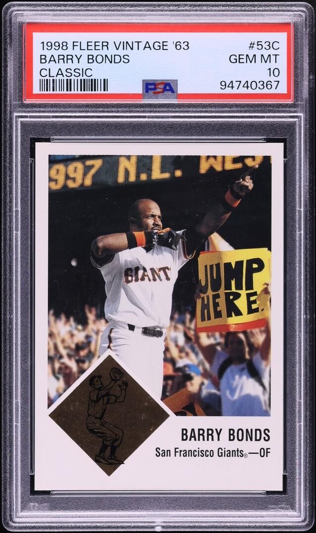 Barry Bonds #53C 1998 Fleer Tradition Baseball Classic '63