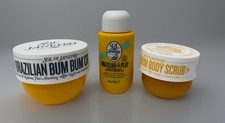 Sol de Janeiro BUM BUM Cream Body Scrub  4 Play Shower Gel Travel Set Bundle