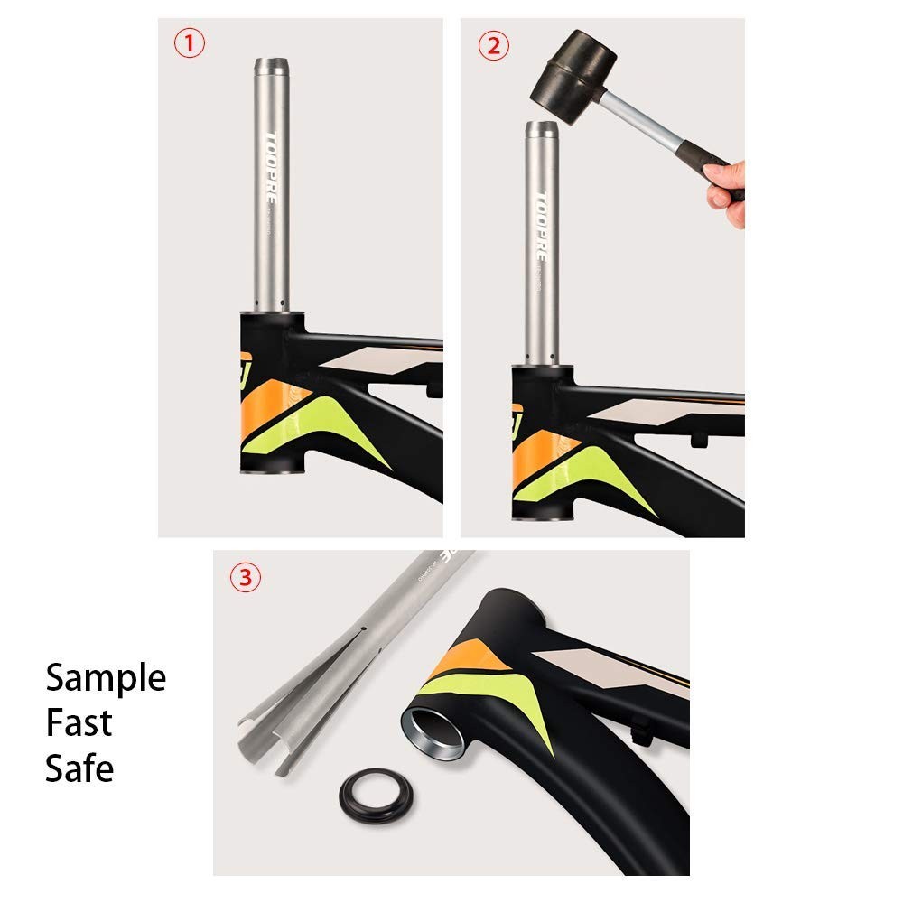 Bicycle Headset Cup Removal Tool,Head Parts Remover (for 1-1/8, 1-1/4 and 1-1...