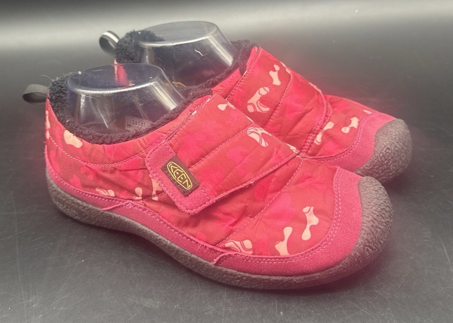 Scarpe unisex Keen Howser rosa rabarbaro marmellata avvolgenti taglia giovane 6 comode