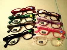 Women's Reading Glasses 1.25 ~ 3.25 Round-ish John Lennon Style Readers R332