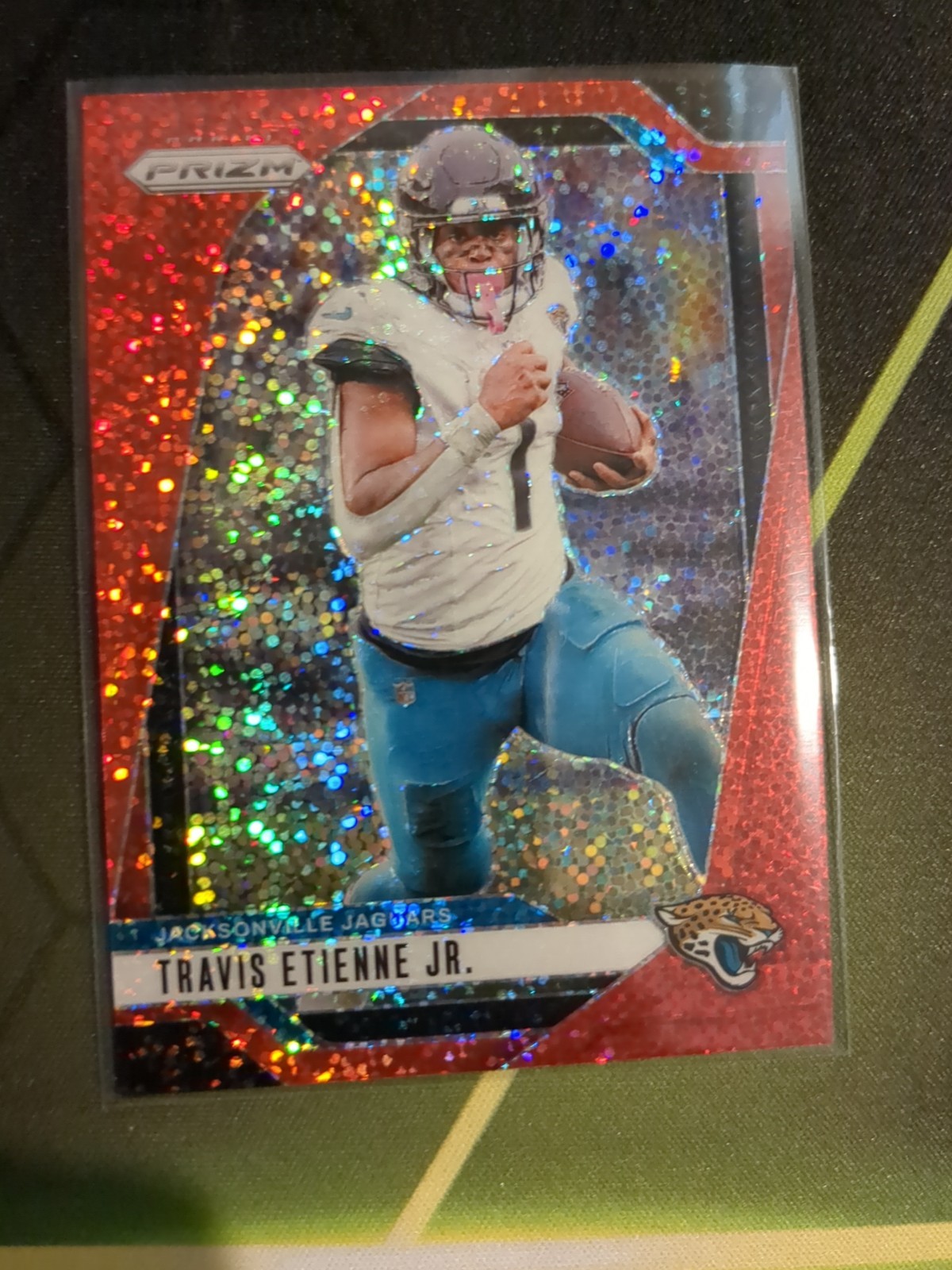 2024 Panini Prizm Football Travis Etienne Jr. Red Sparkle Jaguars #138