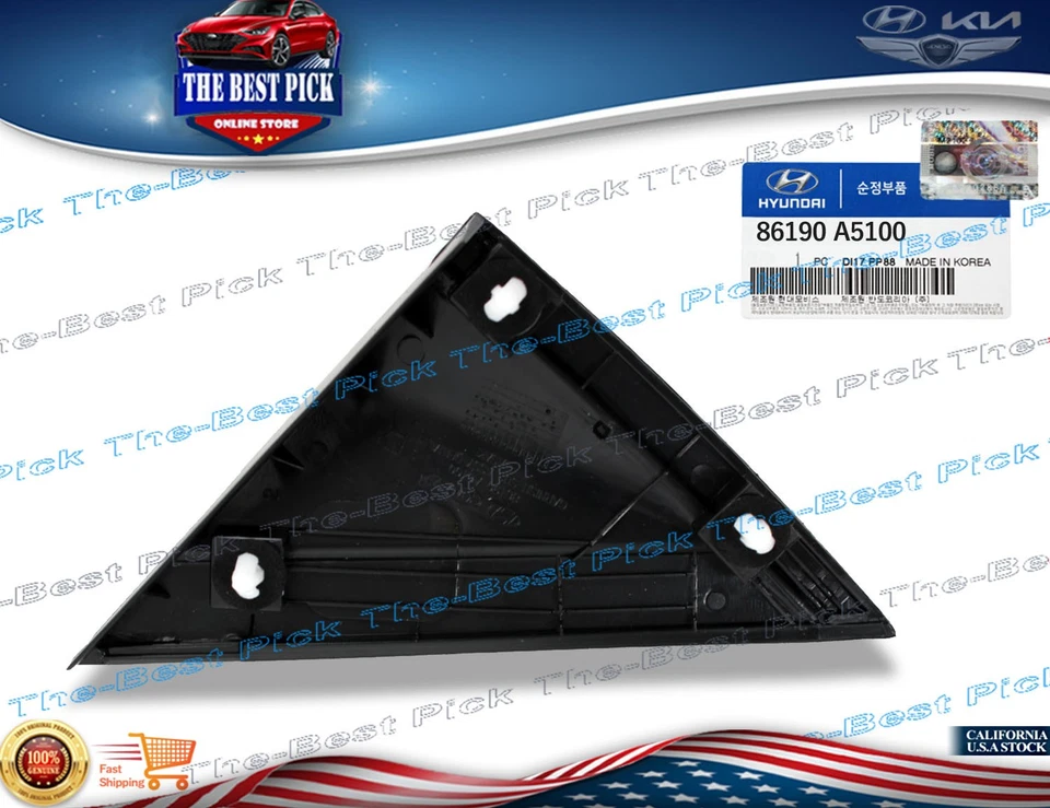 ⭐OEM⭐Moldura guardabarros esquina cromo pasajero para 13-17 Elantra GT 86190A5100 Foto 3 de 4