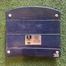 Tex Schramm Metal Plaque on a Dallas Cowboys Texas Stadium Seat Bottom COA