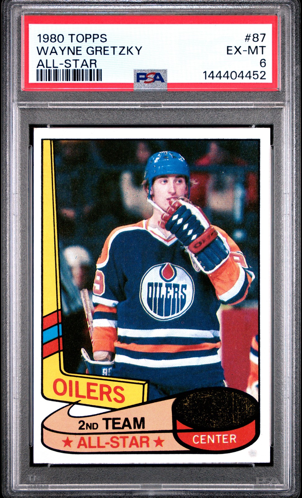 1980 TOPPS ALL-STAR #87 WAYNE GRETZKY PSA 6