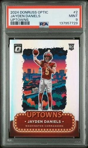 2024 Panini Donruss Optic - Uptowns Jayden Daniels #2 (RC) PSA 9