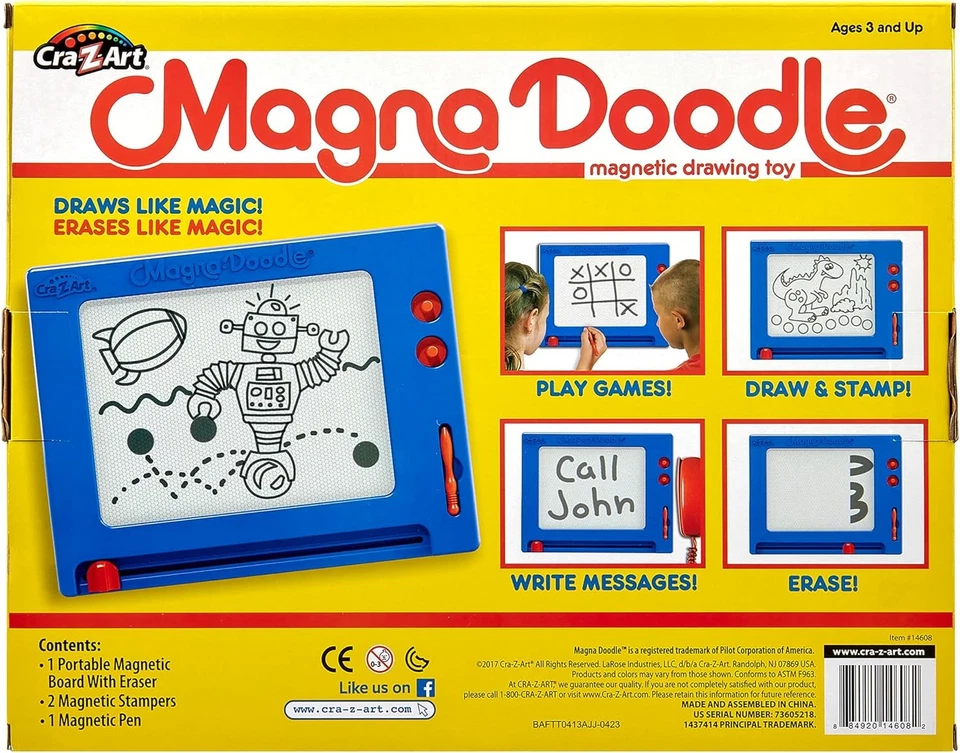 Cra-Z-Art Retro Magna Doodle - 50 Years of Creative 15W x 11.5H (Pack 1)  - Image 2 of 4