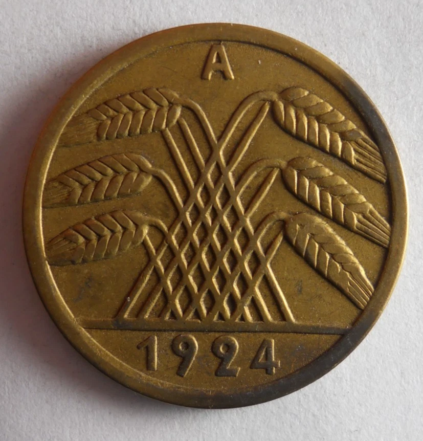 1924 WEIMAR GERMANY 50 RENTENPFENNIG - Great Coin German Bin #5 - Image 2 of 2