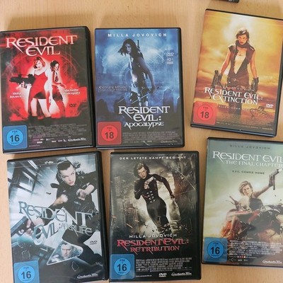 Resident Evil 1-6 - komplette Filmreihe (Milla Jovovich) 6 Filme - auf DVD