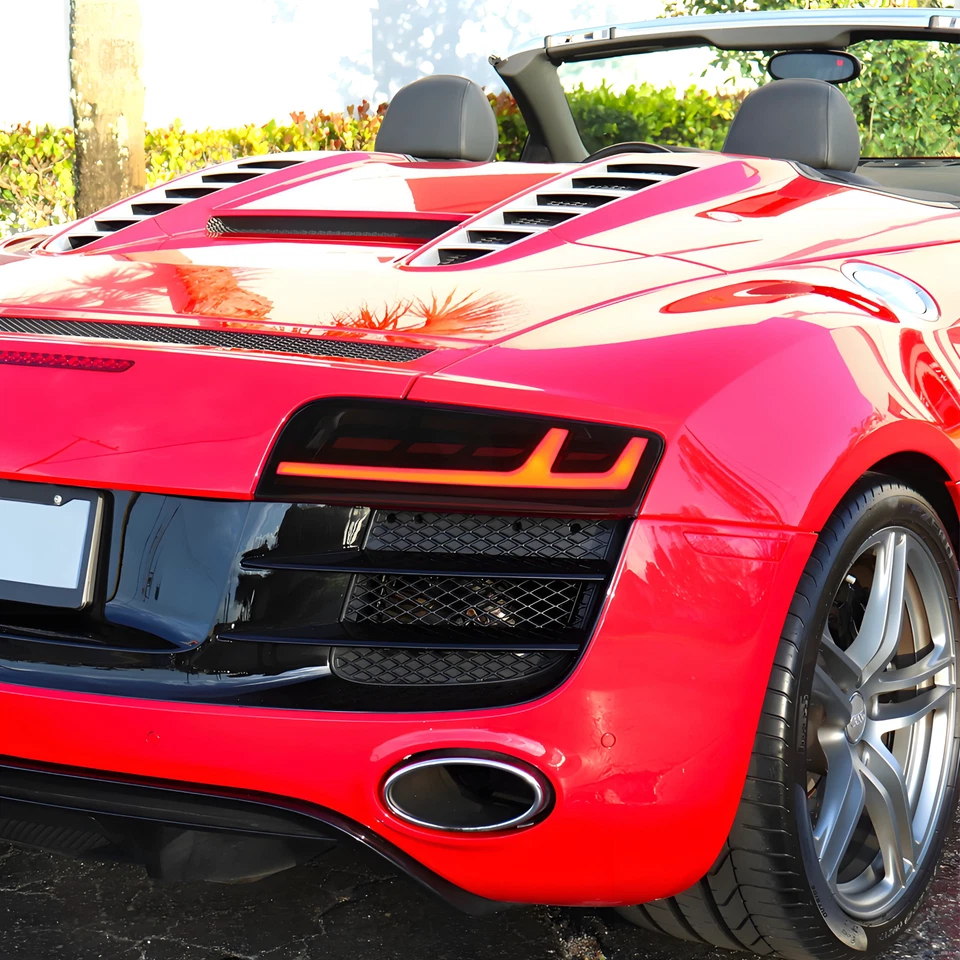 Smoke Lens Tail Lights For Audi R8 2008-2016 Rear Lamp LED Car Accessories Foto 2 de 4