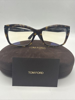 Tom Ford FT6065-B BLUE BLOCK Shiny Dark Havana (052) Eyeglasses Rx Able
