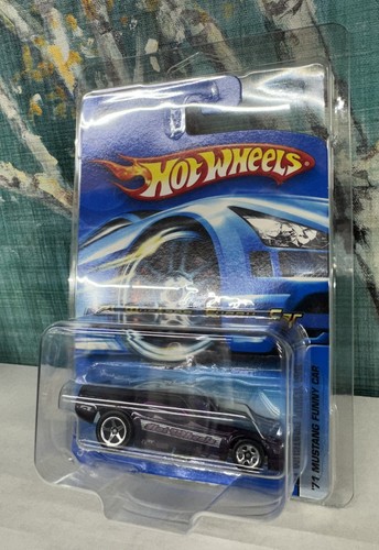 Hot Wheels ‘71 MUSTANG FUNNY CAR Purple 2005 #182 NEW w/Protector - Picture 1 of 3