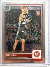 2023-24 NBA Hoops Premium #206 Seth Lundy Rookie RC Hawks Basketball Card. rookie card picture