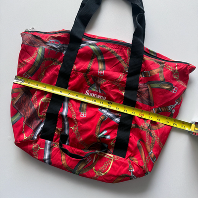 Supreme SS14 Remington Packable Tote Bag 'Hermes' Red Box Logo VTG
