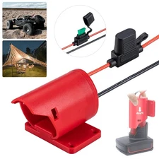 DIY Adapter Power Wheels Dock 14 AWG Compatible With Milwaukee M12 12V Battery