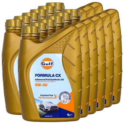 Motoröl Gulf Formula CX 5W-30 12X 1 Liter für BMW Chevrolet Citroen Mazda Toyota