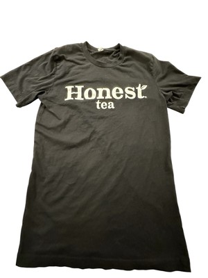 Honest Tea T-Shirt Mens Crew Neck Small Black Short Sleeve Excellent Condition