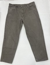 Carhartt Heavy Canvas Work Pants B72 TMB Brown Made USA Mens Size 38  X 30  