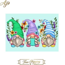 Relaxing Gnome Diamond Painting Kit for Adults - Full Drill Craft Project