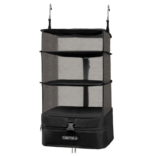 Portable Hanging Travel Shelves Bag Packing Cube Organizer Suitcase Storage L...