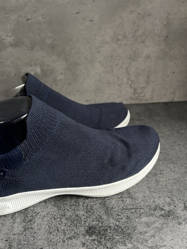 SKECHERS Women’s Dark Blue Goga Max Knit Slip On Shoe Sneaker Size 7 - Picture 9 of 18