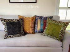 4 Fundas de Cojín Brocado Oriental 40x40 cm Cojín de Asiento Cojín Pillowcase