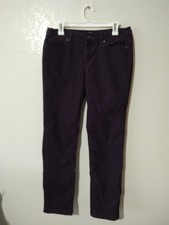 ann taylor Loft Corduroy Pants Womens 29 / 8 Modern Straight Plum Purple