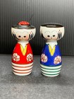 Pair of Kokeshi Doll Salt and Pepper Shakers 3" tall — photo 2