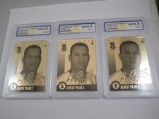 ALBERT PUJOLS 2003 Merrick Mint 23K Gold cards WCG graded 10 GEM-MT (3 cards)...