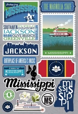 Reminisce Jet Setters 3.0 State Dimensional Stickers-Mississippi -JET-023