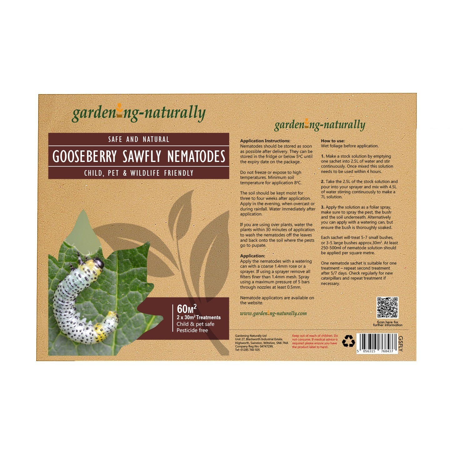 Gooseberry Sawfly Nematodes Natural Biological Pest Control for Gooseberries