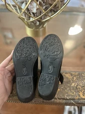 Sofft Shoes Womens 7 M Adena Casual Slip On Mules Black Suede Leather Low Heels