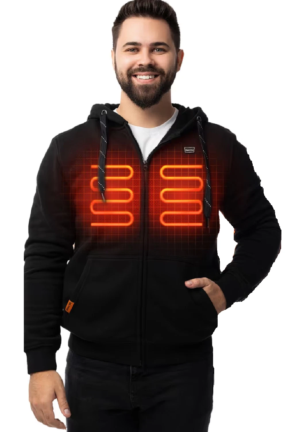 Mens Heated Hoodie with 20000mah Power Bank - Large (HC42)