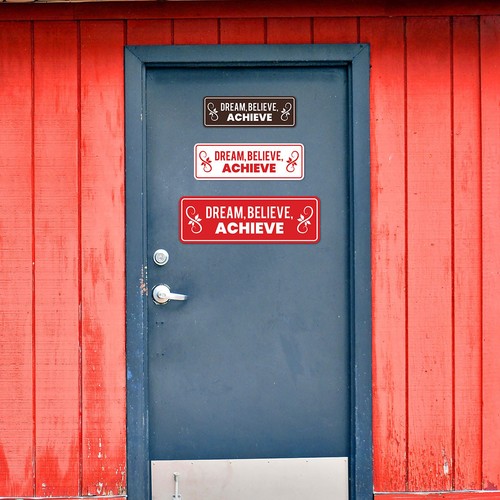 Signs ByLITA Standard Dream, Believe, Achieve Door or Wall Sign - Picture 2 of 72