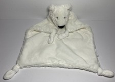 Polar Bear Plush Baby Lovey Pottery Barn Kids Security Blanket White 2019 Knots