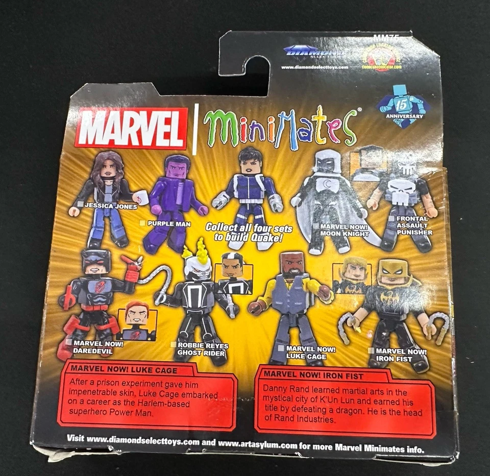 Marvel Minimates Now Luke Cage y Marvel Now Iron Fist Defenders 2017 nuevo en paquete Foto 2 de 3