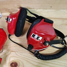 Racing Electronics R.E. Headset Headphones With Memorex Winston Headset 
